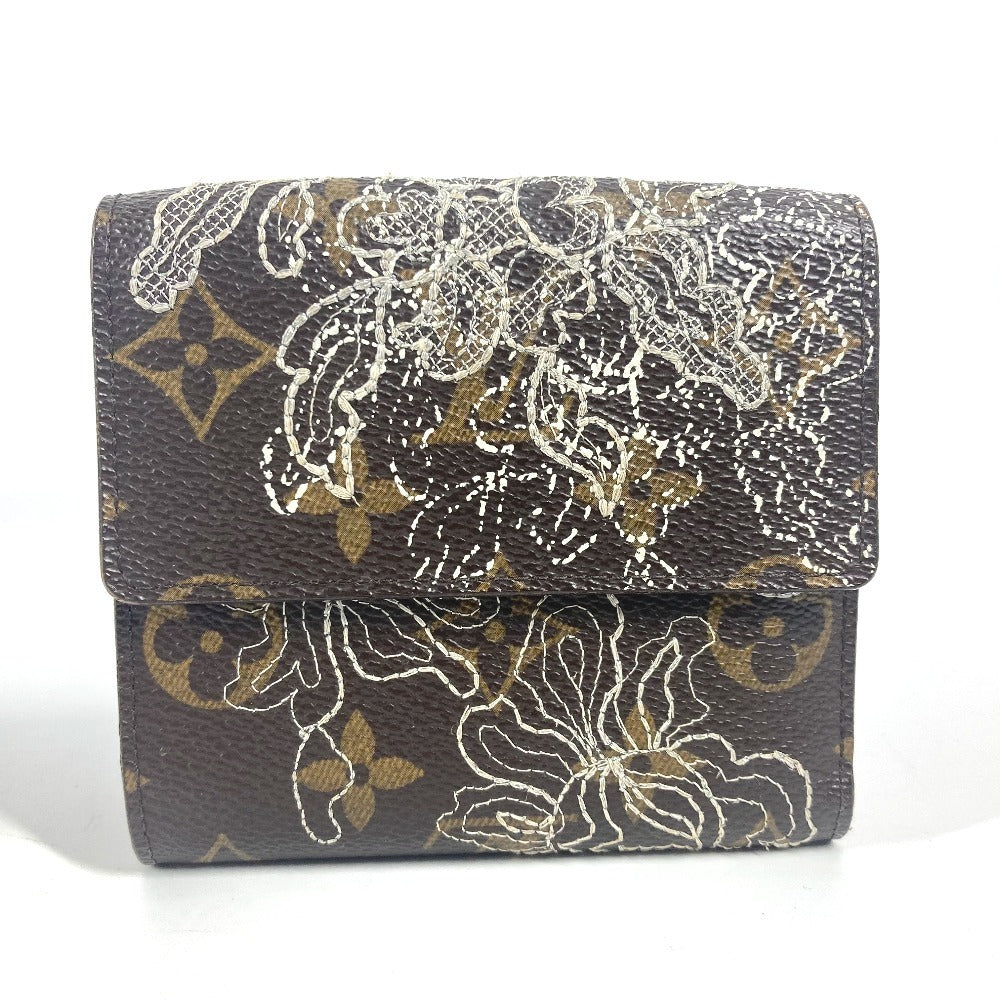 LOUIS VUITTON M95396 モノグラムダンティエル ポルトフォイユ エリーズ コンパクトウォレット 3つ折り財布 モノグラムキャンバス ユニセックス ブラウン