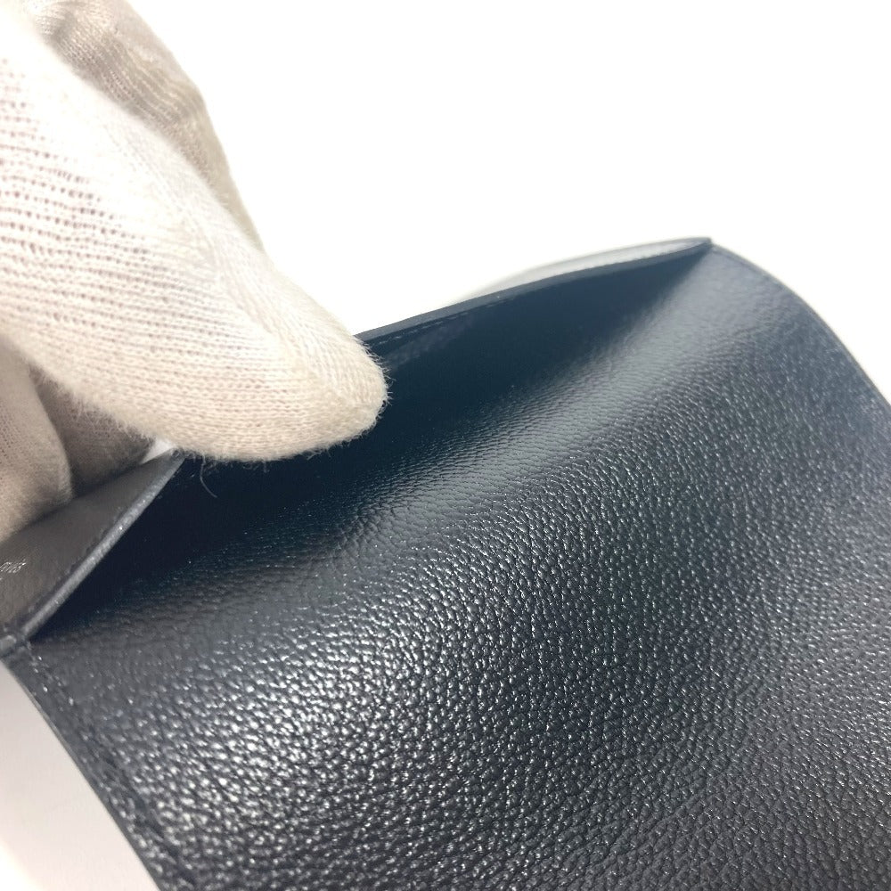 HERMES RMS ロゴ パスポートカバー ステーショナリー パスポートケース レザー ユニセックス ブラック