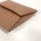HERMES バイカラー バスティア ヴェルソ 財布 小銭入れ スクエア コインケース シェーブル ユニセックス ケブラコ/モーヴシルベストル ブラウン