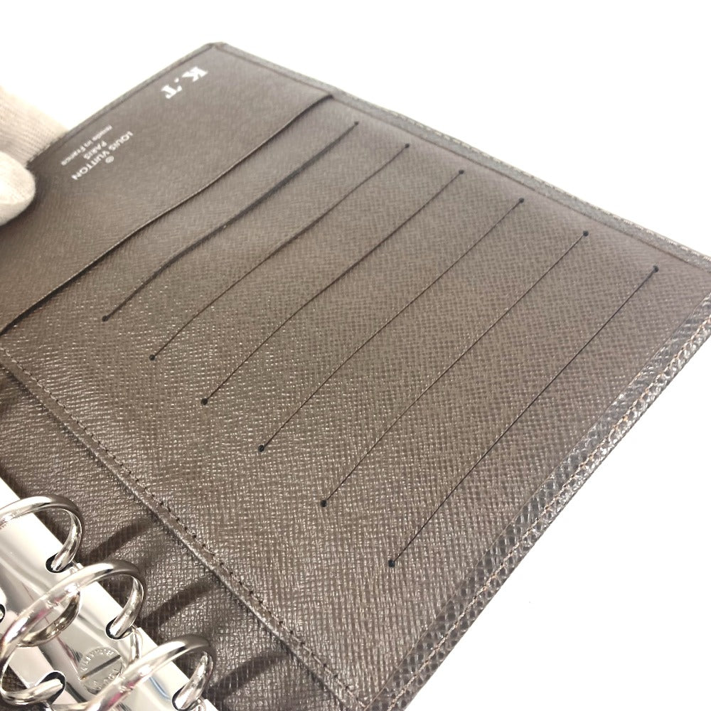 LOUIS VUITTON R20432 タイガ アジェンダMM ステーショナリー システム手帳 ケース 手帳カバー タイガレザー ユニセックス グリズリ ブラウン