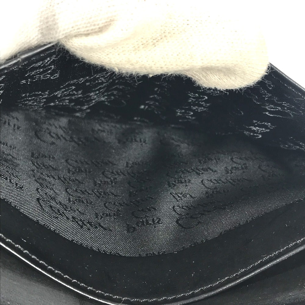 CARTIER マストライン ロゴ 札入れ 小物 財布 二つ折り ロングウォレット 長財布 レザー ユニセックス ブラック