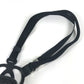 PRADA Triangle Logo Plated Smartphone Pouch iPhone Case with Neck Strap, Nylon, Unisex, Black
