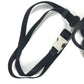 PRADA Triangle Logo Plated Smartphone Pouch iPhone Case with Neck Strap, Nylon, Unisex, Black