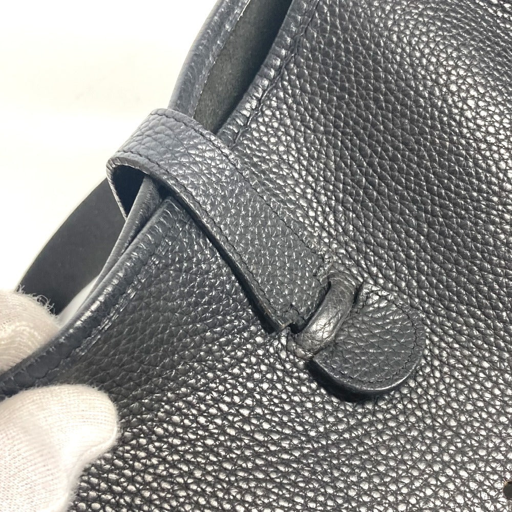 HERMES エブリン 2 GM カバン H パンチングロゴ 斜め掛け ショルダーバッグ トリヨンクレマンス ユニセックス ブラック