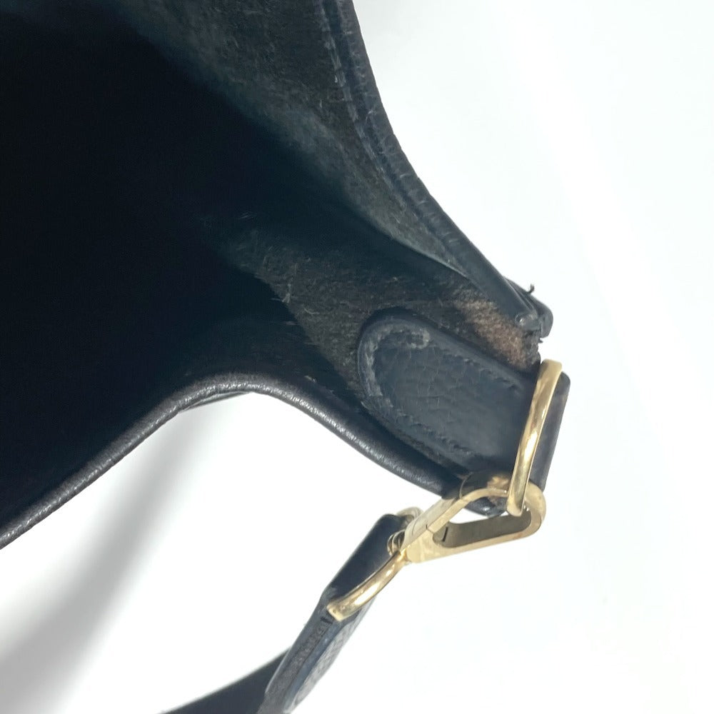 HERMES エブリン 2 GM カバン H パンチングロゴ 斜め掛け ショルダーバッグ トリヨンクレマンス ユニセックス ブラック