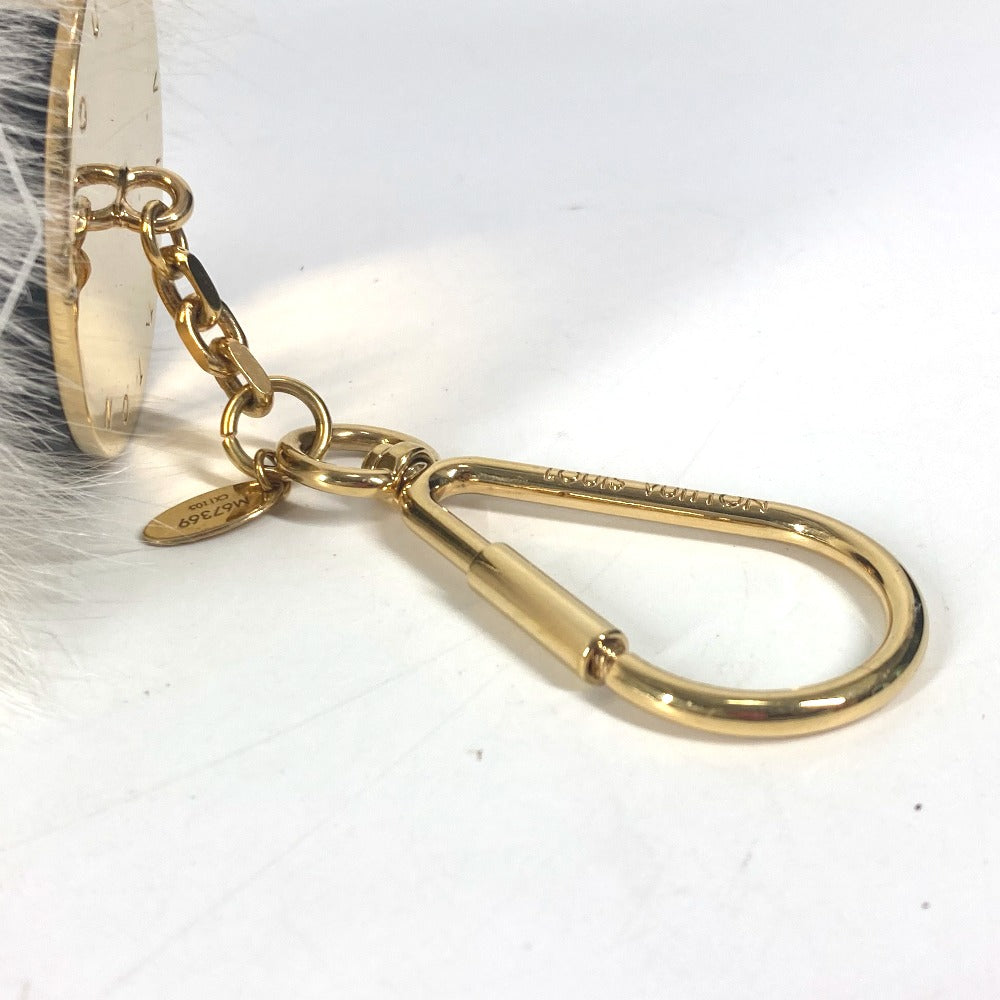 LOUIS VUITTON M67369  ファー ハート ロゴ バッグチャーム・ファジーV バッグチャーム アクセサリー キーホルダー ファー レディース ホワイト - brandshop-reference