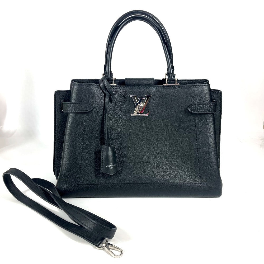 LOUIS VUITTON M53730 ロゴ ロックミーデー カバン トートバッグ　2WAYバッグ ショルダーバッグ 斜め掛け ハンドバッグ レザー レディース ブラック