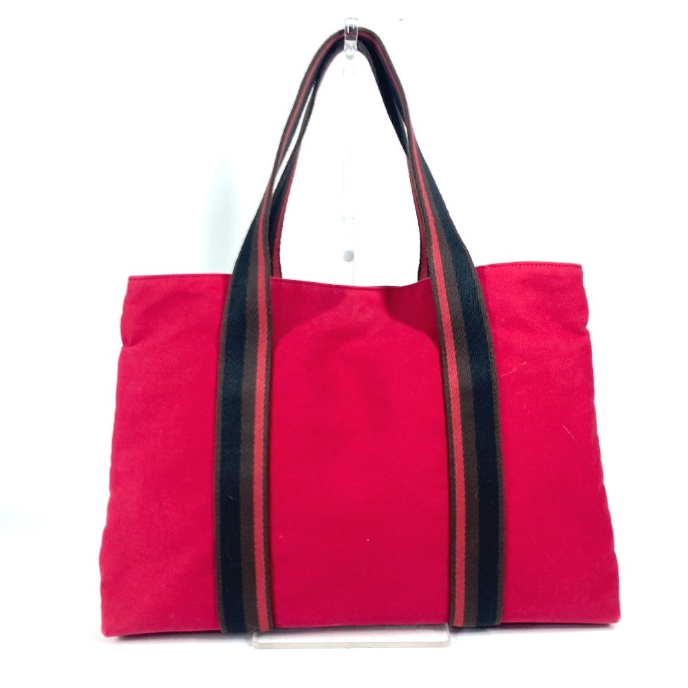 HERMES トロカホリゾンタル MM カバン トートバッグ 肩掛け ショルダーバッグ キャンバス ユニセックス レッド