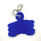 BURBERRY Logo Bag Charm with Carabiner, Accessory, Keychain, Rubber, Unisex, Blue