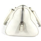 Dior D logo bag, top handle, mini Boston bag, horizontal bag, D buckle, handbag, leather, women's, white
