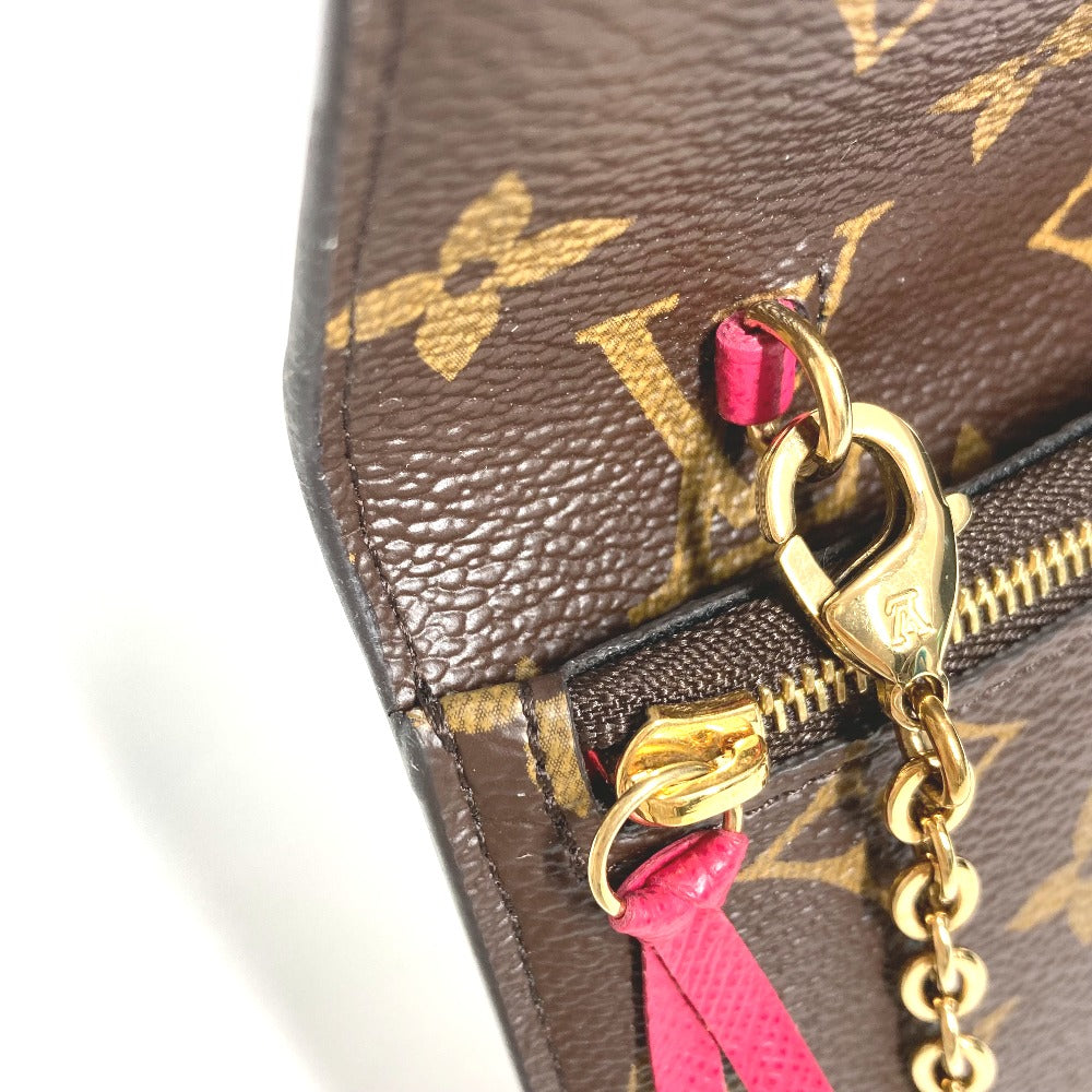 LOUIS VUITTON M62456 2018 Summer Trunk Pochette Weekend Clutch Bag, Shoulder Bag, Chain Wallet, Long Wallet, Monogram Canvas, Women's, Brown
