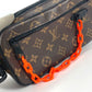 LOUIS VUITTON M44458 モノグラムソーラー ポシェット・ヴォルガ クラッチバッグ カバン ポーチ チェーン ストラップ付 セカンドバッグ モノグラムキャンバス ユニセックス ブラウン