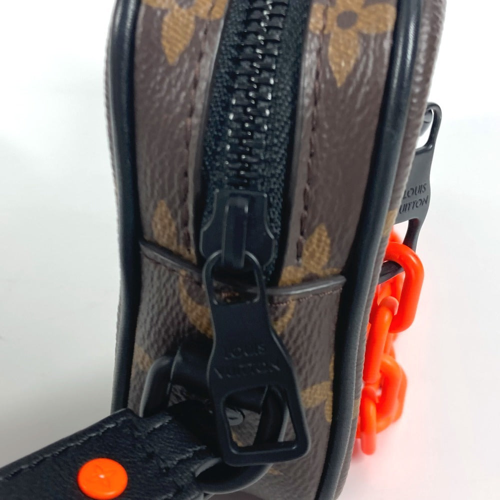 LOUIS VUITTON M44458 モノグラムソーラー ポシェット・ヴォルガ クラッチバッグ カバン ポーチ チェーン ストラップ付 セカンドバッグ モノグラムキャンバス ユニセックス ブラウン