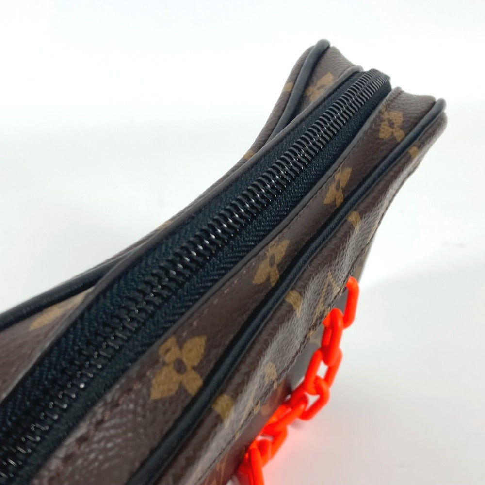 LOUIS VUITTON M44458 モノグラムソーラー ポシェット・ヴォルガ クラッチバッグ カバン ポーチ チェーン ストラップ付 セカンドバッグ モノグラムキャンバス ユニセックス ブラウン