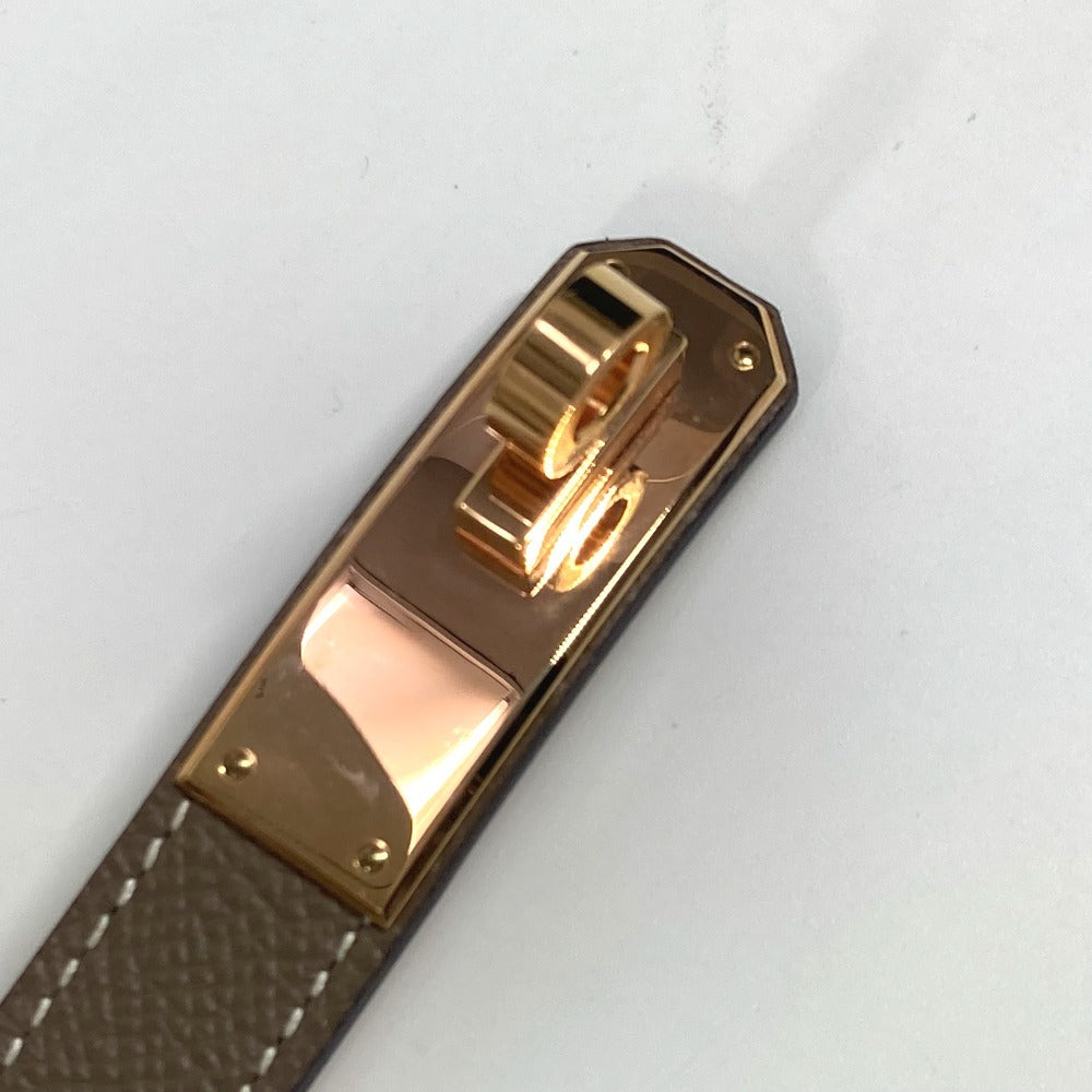 HERMES ケリーベルト アクセサリー ズボン用ベルト ベルト エプソン レディース エトゥープ グレー