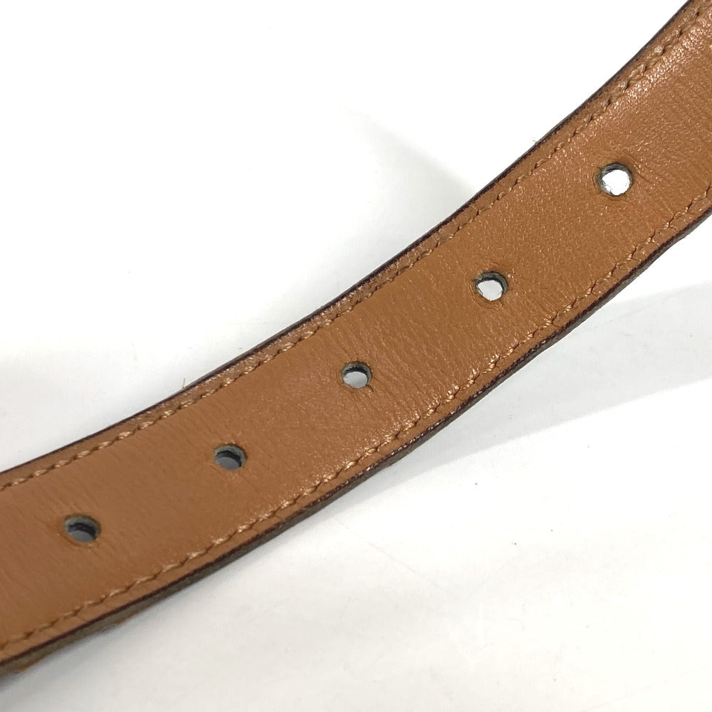 HERMES ヴィンテージ ロゴ ズボン用ベルト ベルト ボックスカーフ レディース ブラック