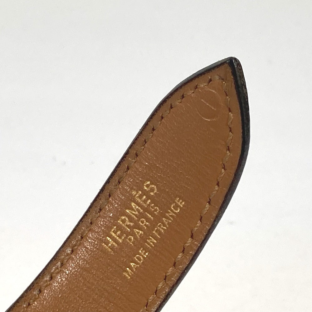 HERMES ヴィンテージ ロゴ ズボン用ベルト ベルト ボックスカーフ レディース ブラック