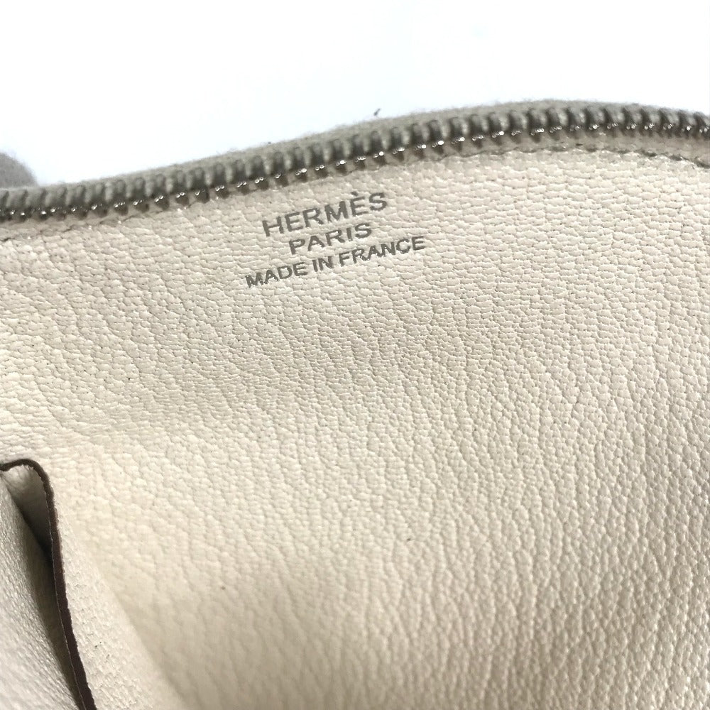 HERMES パドック シュバル 馬 コンパクトウォレット 財布 コインケース シェーブル ユニセックス ホワイト系