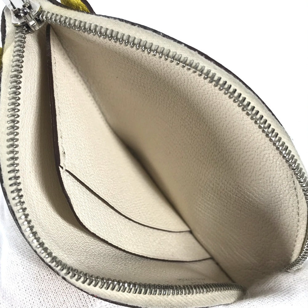 HERMES パドック シュバル 馬 コンパクトウォレット 財布 コインケース シェーブル ユニセックス ホワイト系