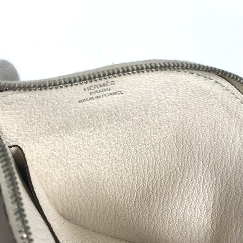 HERMES パドック シュバル 馬 コンパクトウォレット 財布 コインケース シェーブル ユニセックス ホワイト系