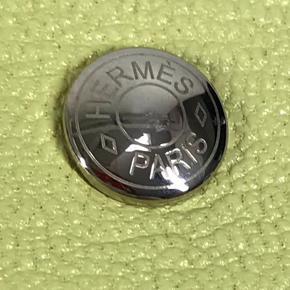 HERMES 馬 シュバル パドック 財布 小銭入れ コインケース シェーブル レディース ジョーヌブルジョン/ナタ イエロー