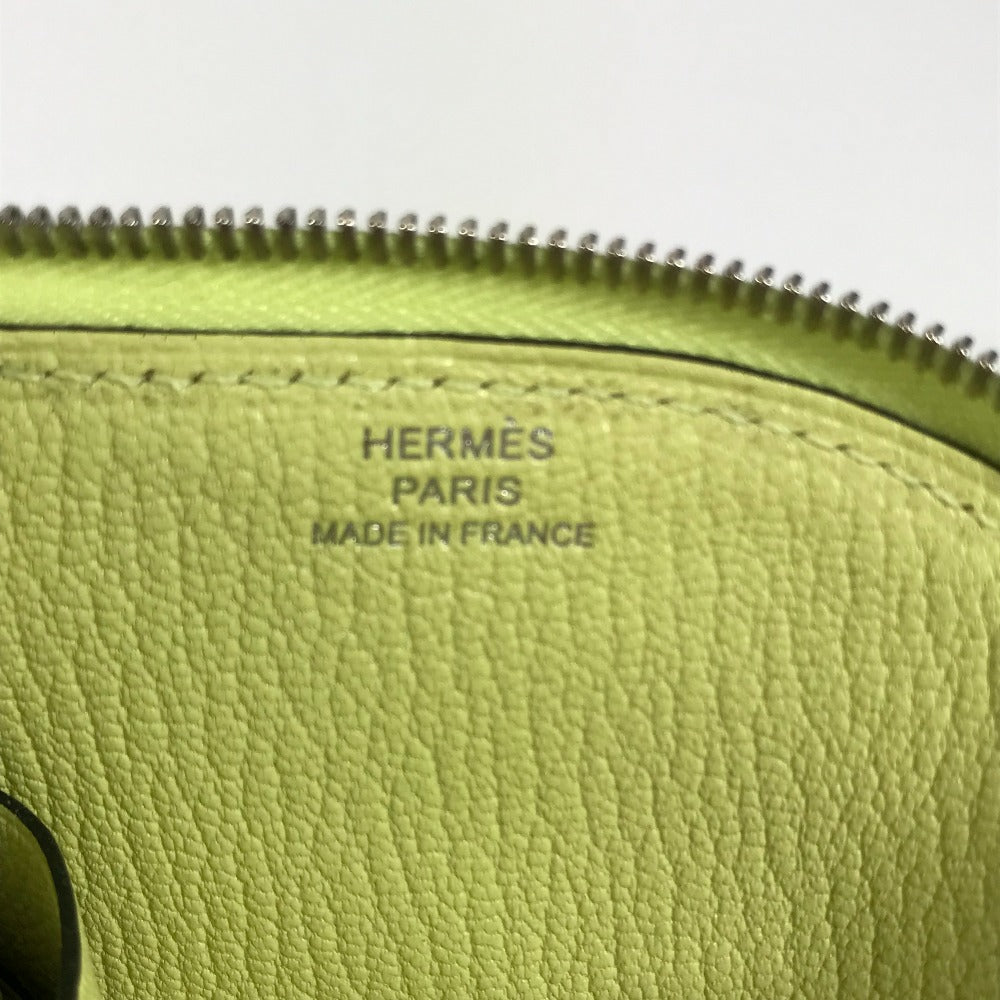 HERMES 馬 シュバル パドック 財布 小銭入れ コインケース シェーブル レディース ジョーヌブルジョン/ナタ イエロー