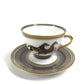 HERMES Horse Teacup &amp; Saucer Set (Chevaldrian) No. 1, Brown, Ceramic, Unisex, Suitable for Coffee and Tea.