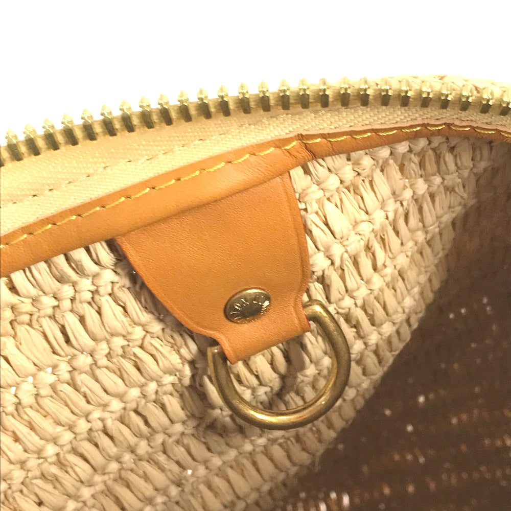 LOUIS VUITTON M14457 LV Logo Speedy Bandoulière 30 2WAY Bag Shoulder Bag Crossbody Bag Mini Boston Bag Handbag Raffia Unisex Natural Beige Beige