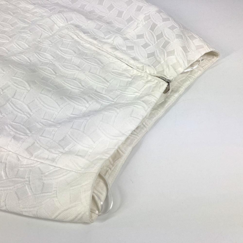 LOUIS VUITTON Monogram Logo Apparel Bottoms Skirt Cotton Women's White