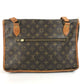 LOUIS VUITTON M99013 モノグラム サック バザス ジャポン 斜め掛け カバン フラップ ショルダーバッグ モノグラムキャンバス ユニセックス ブラウン