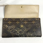 LOUIS VUITTON M95389 モノグラム・ダンテェル ポルトフォイユ・サラ 2つ折り ロングウォレット 長財布 モノグラムキャンバス ユニセックス ブラウン