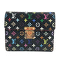 LOUIS VUITTON M58015 モノグラムマルチカラー ポルトフォイユ コアラ　 コンパクトウォレット 3つ折り財布 モノグラムマルチカラーキャンバス レディース ノワール ブラック