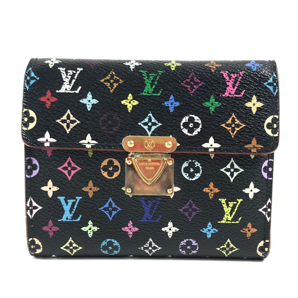 LOUIS VUITTON M58015 モノグラムマルチカラー ポルトフォイユ コアラ　 コンパクトウォレット 3つ折り財布 モノグラムマルチカラーキャンバス レディース ノワール ブラック