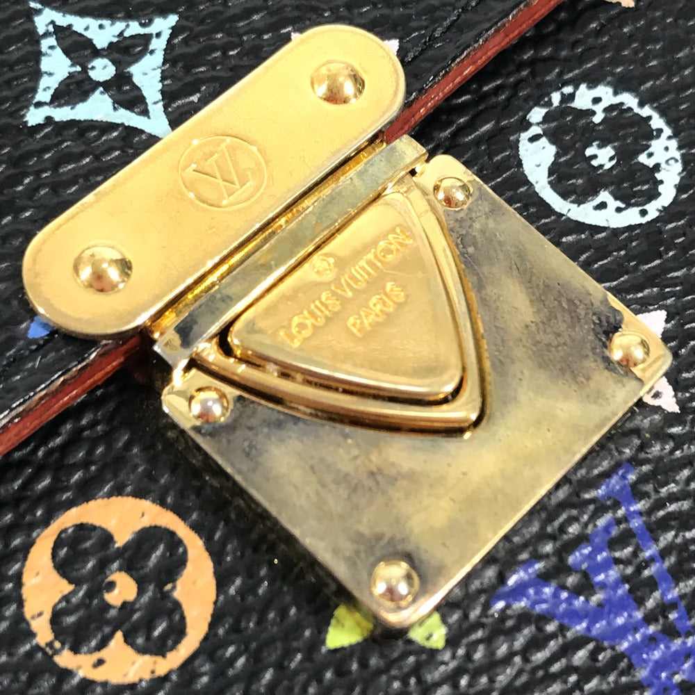 LOUIS VUITTON M58015 モノグラムマルチカラー ポルトフォイユ コアラ　 コンパクトウォレット 3つ折り財布 モノグラムマルチカラーキャンバス レディース ノワール ブラック