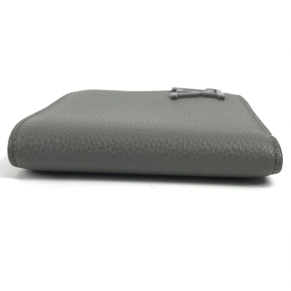 LOUIS VUITTON M81026 LV Aerogramme Portefeuille Multiple Billfold Compact Wallet Bifold Wallet Calfskin Leather Unisex Gray