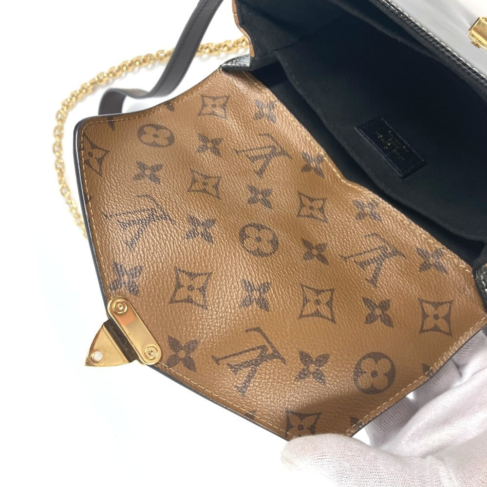 LOUIS VUITTON M54990 シャイニーエピ モノグラムリバース ポシェット・メティスMINI　 カバン 3WAYバッグ ハンドバッグ チェーンバッグ 斜め掛け ショルダーバッグ モノグラムリバースキャンバス レディース ブラック
