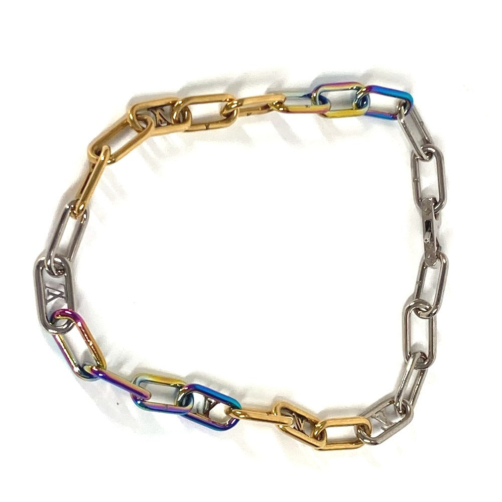 LOUIS VUITTON M80177 コリエ シグネチャー チェーン アクセサリー ネックレス メタル メンズ マルチカラー