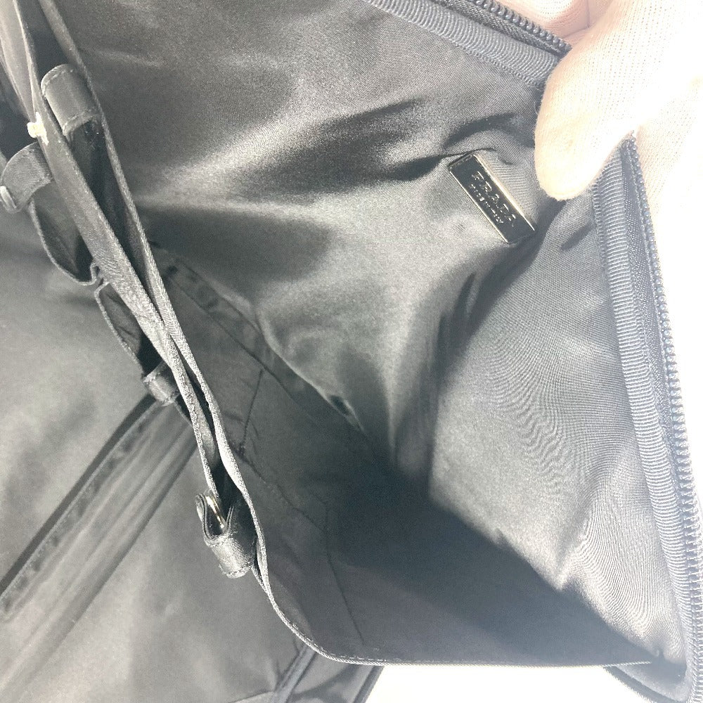 PRADA トライアングルロゴ 三角ロゴ プレート 2WAYバッグ ハンドバッグ ビジネスバッグ ショルダーバッグ レザー/ナイロン ユニセックス ブラック