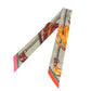 HERMES Twilly Silk Bandeau Scarf, Women's, Gray