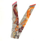 HERMES Twilly Silk Bandeau Scarf, Women's, Gray