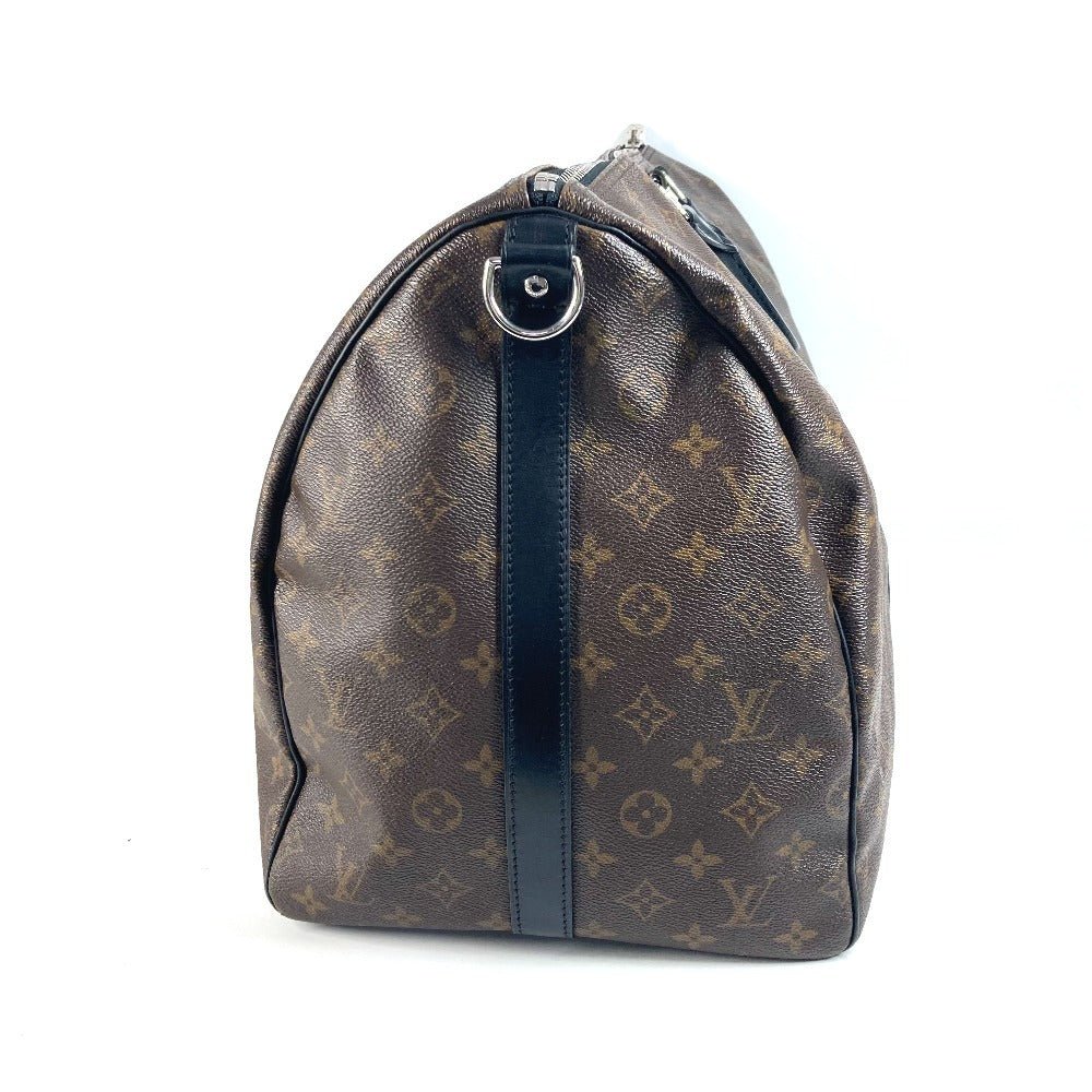 LOUIS VUITTON M56714 モノグラムマカサー キーポルバンドリエール55 カバン 旅行バッグ トラベルバッグ 2WAYバッグ ショルダーバッグ ボストンバッグ モノグラムマカサーキャンバス ユニセックス ブラウン