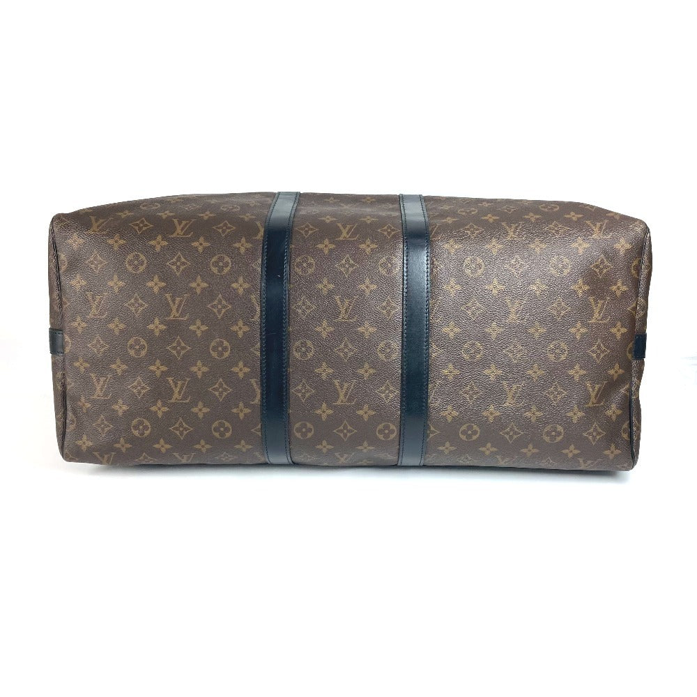 LOUIS VUITTON M56714 モノグラムマカサー キーポルバンドリエール55 カバン 旅行バッグ トラベルバッグ 2WAYバッグ ショルダーバッグ ボストンバッグ モノグラムマカサーキャンバス ユニセックス ブラウン