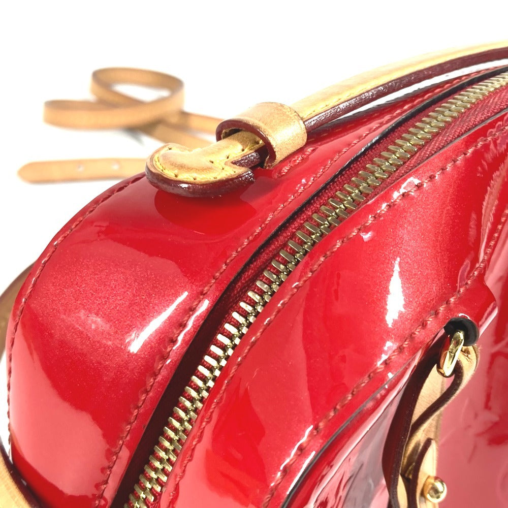 LOUIS VUITTON M90368 モノグラムヴェルニ サンタモニカ カバン 2WAYバッグ ハンドバッグ 斜め掛け ショルダーバッグ モノグラムヴェルニキャンバス レディース スリーズ レッド