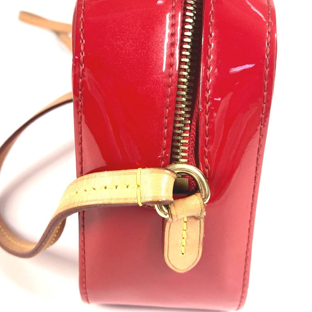 LOUIS VUITTON M90368 モノグラムヴェルニ サンタモニカ カバン 2WAYバッグ ハンドバッグ 斜め掛け ショルダーバッグ モノグラムヴェルニキャンバス レディース スリーズ レッド