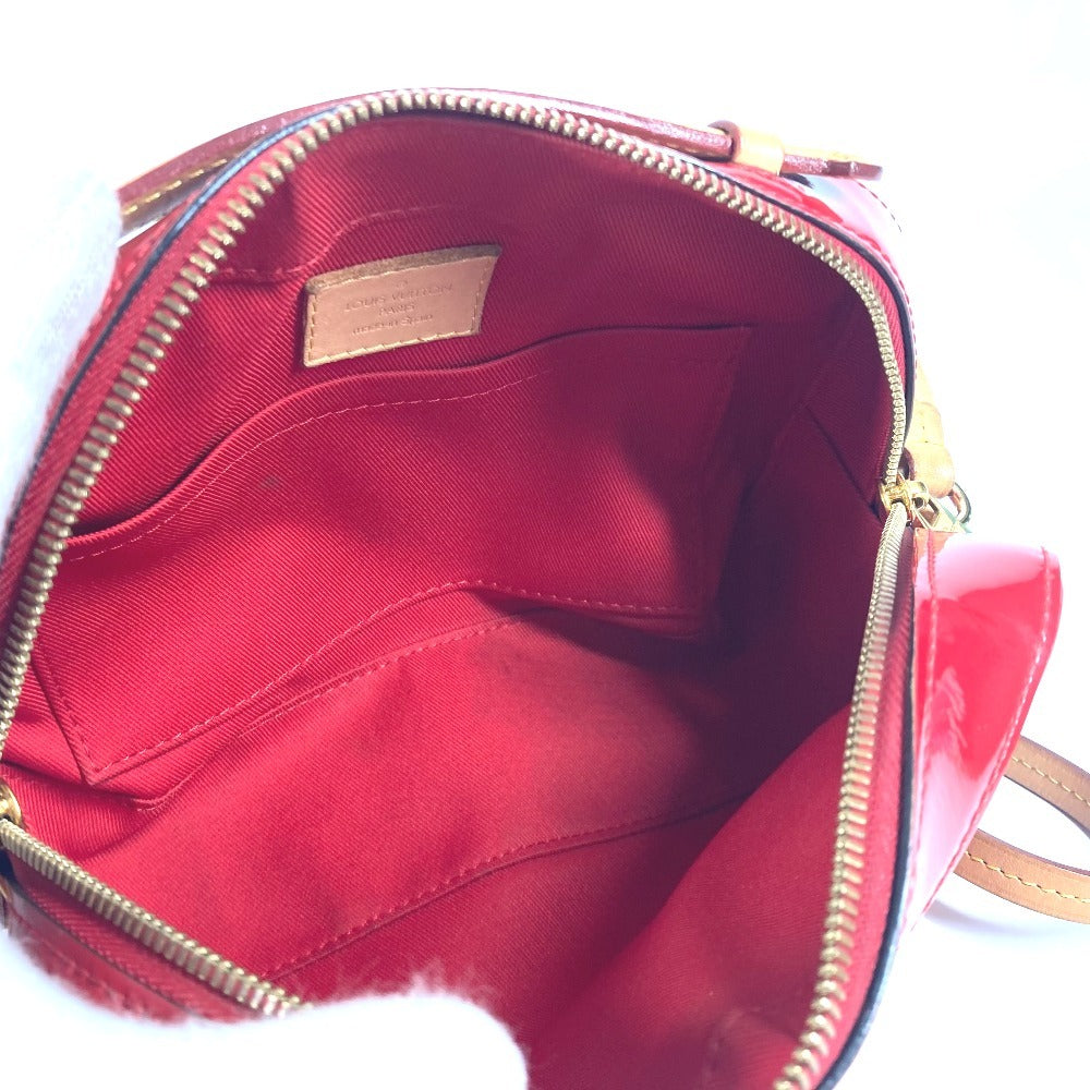 LOUIS VUITTON M90368 モノグラムヴェルニ サンタモニカ カバン 2WAYバッグ ハンドバッグ 斜め掛け ショルダーバッグ モノグラムヴェルニキャンバス レディース スリーズ レッド