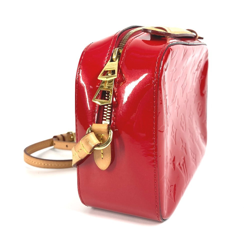 LOUIS VUITTON M90368 モノグラムヴェルニ サンタモニカ カバン 2WAYバッグ ハンドバッグ 斜め掛け ショルダーバッグ モノグラムヴェルニキャンバス レディース スリーズ レッド