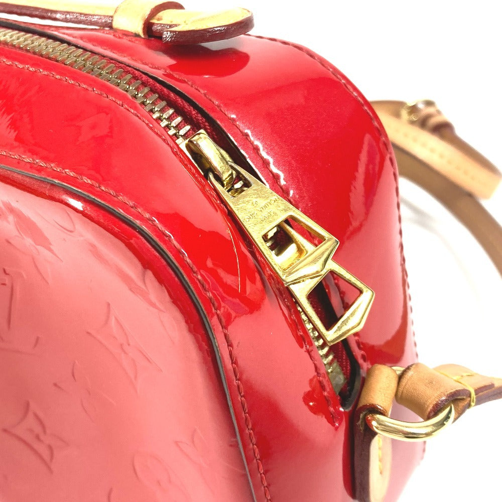 LOUIS VUITTON M90368 モノグラムヴェルニ サンタモニカ カバン 2WAYバッグ ハンドバッグ 斜め掛け ショルダーバッグ モノグラムヴェルニキャンバス レディース スリーズ レッド