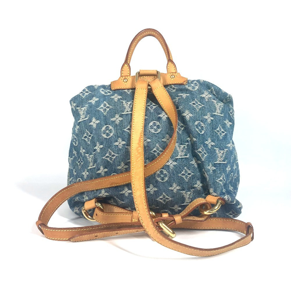 LOUIS VUITTON M95056 モノグラムデニム サック アド GM バックパック カバン リュックサック モノグラムデニム ユニセックス ブルー