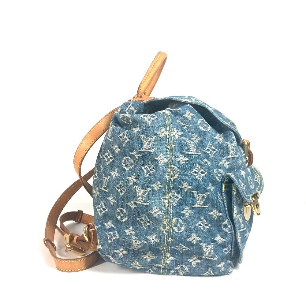 LOUIS VUITTON M95056 モノグラムデニム サック アド GM バックパック カバン リュックサック モノグラムデニム ユニセックス ブルー