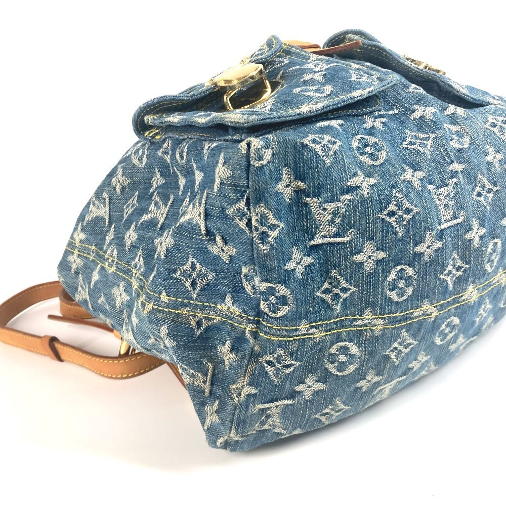 LOUIS VUITTON M95056 モノグラムデニム サック アド GM バックパック カバン リュックサック モノグラムデニム ユニセックス ブルー